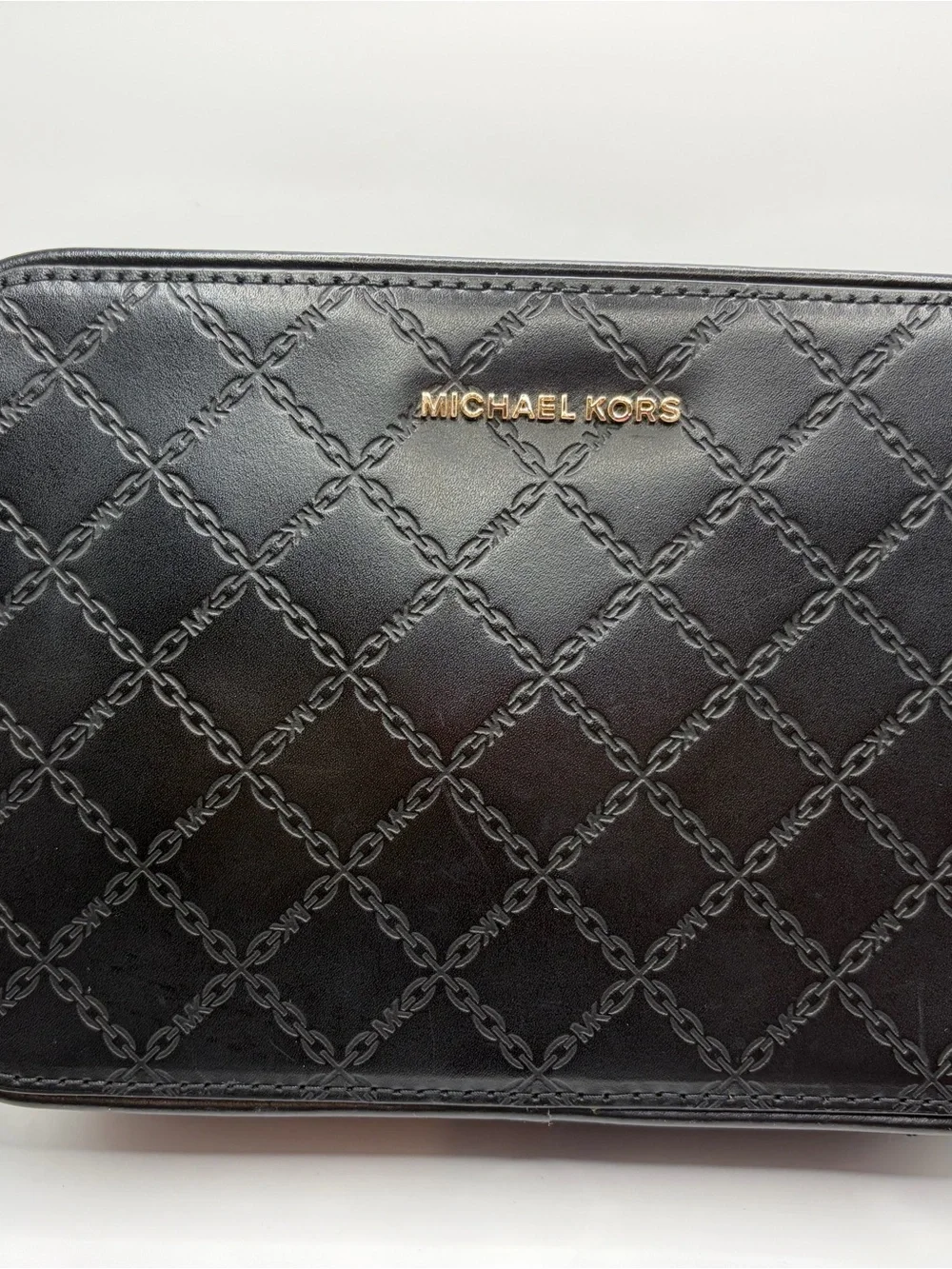 Michael Kors Black Leather Crossbody with Tassel